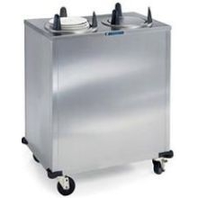 Lakeside Stainless Steel 2 Stack Non Heated Regular Round Plate Dispenser - 11 1/4 to 12 1/4 inch Accommodate Plate Size.