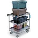 Lakeside Stainless Steel Heavy Duty NSF Traditional Utility Cart with 3 Shelves, 22 3/8 x 38 5/8 x 37 1/8 inch.