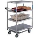 Lakeside Stainless Steel Heavy Duty NSF 4 Shelves Banquet Cart - All Shelf Edges Down, 21 1/2 x 54 1/2 x 49 1/4 inch.