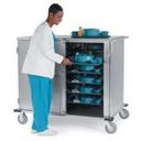 Lakeside Stainless Steel Elite Series Low Profile Tray Delivery Cart, 32 Tray Capacity.