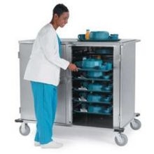Lakeside Stainless Steel Elite Series Low Profile Tray Delivery Cart, 24 Tray Capacity.