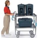 Lakeside Ergo One Series Heavy Duty Stainless Steel NSF Utility Cart with 2 Shelves, 21 5/8 x 57 3/16 x 46 3/4 inch.