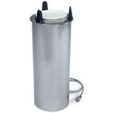 Lakeside Stainless Steel Regular Height Heated Counter Drop In Round Plate Dispenser - Upto 5 inch Accommodate Plate Size.