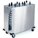 Lakeside Stainless Steel 3 Stack Heated Regular Round Plate Dispenser - Upto 5 inch Accommodate Plate Size.