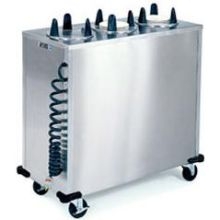 Lakeside Stainless Steel 3 Stack Heated Regular Round Plate Dispenser - Upto 5 inch Accommodate Plate Size.