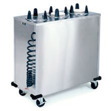 Lakeside Stainless Steel 4 Stack Heated Regular Round Plate Dispenser, 5 1/8 To 5 3/4 Inch Accommodate Plate Size