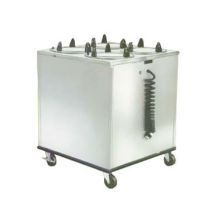 Lakeside Stainless Steel 4 Stack Heated Regular Round Plate Dispenser, 6 5/8 To 7 1/4 Inch Accommodate Plate Size