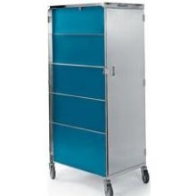 Lakeside Stainless Steel Front Door Compact Tray Delivery Cart, 23 3/4 x 33 1/4 x 58 1/4 inch Overall Size.