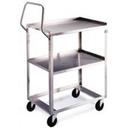 Lakeside Ergo One Series Stainless Steel Standard Duty Utility Cart with 2 Shelves, 19 x 31 1/8 x 44 3/8 inch.