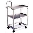 Lakeside Ergo One Series Stainless Steel Medium Duty Utility Cart with 2 Shelves, 16 1/2 x 28 x 44 3/8 inch.