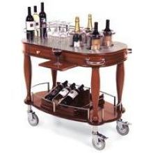 Lakeside Bordeaux Wood Veneer Wine/liquor Serving Cart, 21 5/8 X 39 3/8 X 36 3/4 Inch Overall Size