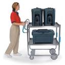 Lakeside Ergo One Series Heavy Duty Stainless Steel Utility Cart with 2 Shelves, 21 5/8 x 41 3/8 x 46 3/4 inch.