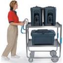 Lakeside Ergo One Series Heavy Duty Stainless Steel Utility Cart with 2 Shelves, 21 5/8 x 57 3/16 x 46 3/4 inch.