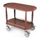Lakeside Geneva Wood Veneer Spice 12 Shelf Serving Cart, 17 3/4 x 35 1/2 x 29 inch.