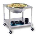 Lakeside Stainless Steel Mobile Mixing Bowl Stand, 33 1/4 x 33 1/4 x 33 inch.