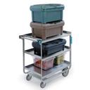 Lakeside Stainless Steel Heavy Duty Traditional Utility Cart with 3 Shelves, 22 3/8 x 38 5/8 x 37 1/8 inch.