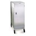 Lakeside Stainless Steel Compact Series 1 Front Door Tray Delivery Cart, 23 3/4 x 33 1/4 x 70 1/4 inch.