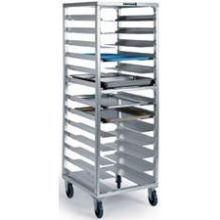 Lakeside Aluminum Universal Stepped Angle Ledge Roll In Cooler Rack, 13 Pairs Of Ledge, 24 1/2 X 26 X 64 1/2 Inch