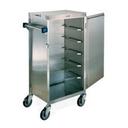 Lakeside Stainless Steel Exterior Enclosed Late Tray Delivery/Pick Up Cart, 17 1/4 x 25 1/8 x 46 7/8 inch.