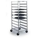 Lakeside Aluminum Universal Ledge Type Oval Tray Cart, 26 1/2 x 30 x 70 inch.