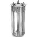 Lakeside Stainless Steel Non Heated Adjust-A-Fit ADA Height Open Drop In Dish Dispenser, 6.5 to 9.75 Inch Plates
