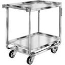 Lakeside Traditional Series Stainless Steel Tough Transport Traditional Utility Cart with 2 Shelves, 21 x 33 inch Shelf.