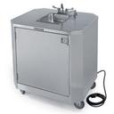 Lakeside Stainless Steel Mobile Hand Washing Station, 32 1/2 x 38 1/2 x 45 inch.