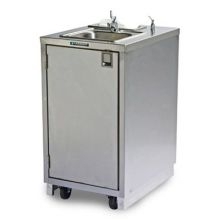 Lakeside Stainless Steel Compact Mobile Hand Washing Station, 23 1/2 x 29 3/4 x 43 1/4 inch.