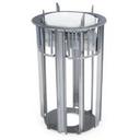 Lakeside Stainless Steel Adjust-A-Fit Non Heated Drop In Oval Plate Dispenser, 8.75 x 9.75 to 11.375 x 13.5 Inch Plates