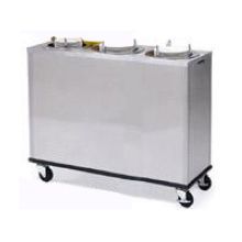 Lakeside Stainless Steel 3 Stack Non Heated Adjust A Fit Round Plate Dispenser, 2 3/4 To 6 Inch Accommodate Plate Size