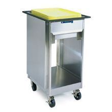 Lakeside Stainless Steel Two Sides Open Cabinet Mobile Tray And Glass Rack Dispenser, 23 3/4 X 19 7/8 X 36 1/8 Inch