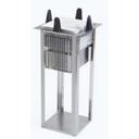Lakeside Stainless Steel Regular Open Counter Drop In Unheated Square Plate Dispenser - 5 to 5 3/4 inch Accommodate Plate Size.