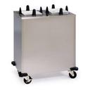 Lakeside Stainless Steel 2 Stack Heated Regular Square Plate Dispenser - 8 1/2 to 9 1/4 inch Accommodate Plate Size.