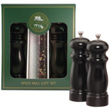 Chef Specialties Salem Ebony Pepper and Salt Mill Set, 6 inch.