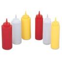 Alegacy Polyethylene Yellow Mustard Squeeze Bottle, 12 Ounce -- 12 per case.