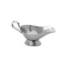 Alegacy Stainless Steel Gravy Boat With Stepped Bottom, 8 Ounce