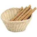 Alegacy Natural Oval Rattan Core Bread Basket, 8 1/2 x 6 3/4 x 3 inch -- 12 per case.