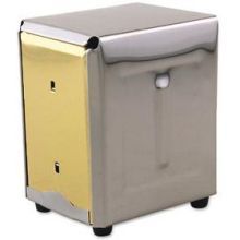 Alegacy Chrome Plated Standard Napkin Dispenser, 4 X 4 1/2 X 7 1/2 Inch