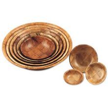 Alegacy Woven Wood Salad Bowl, 6 Inch Diameter -- 12 Per Case