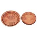 Alegacy Woven Wood Tray, 11 inch Diameter.