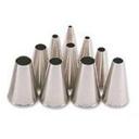Alegacy Stainless Steel Plain Tip Pastry Tube - Tip Number 0.
