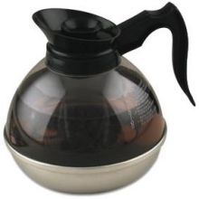 Alegacy Stainless Steel Base Plastic Decaffeinated Decanter, 2 Quart