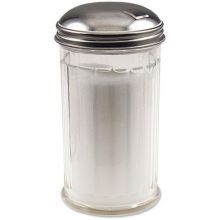 Alegacy Clear Plastic Fluted Sugar Pourer, 12 Ounce -- 12 Per Case