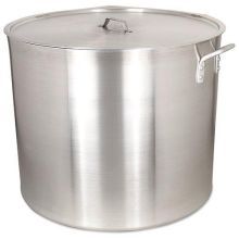 Alegacy Heavy Duty Aluminum Stock Pot With Lid, 120 Quart