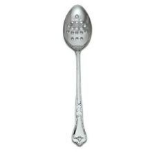 Alegacy Barocco Heavy Gauge Stainless Steel Perforated Serving Spoon, 11 inch.