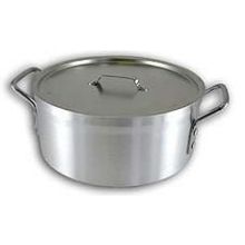 Alegacy Eagleware 8 Gauge Aluminum Sauce Pot With Cover, 10 Quart