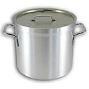Alegacy Eagleware 8 Gauge 3004 Aluminum Alloy Stock Pot with Cover, 60 Quart.