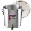 Alegacy Eagleware 8 Gauge Aluminum Stock Pot with Faucet and Cover, 80 Quart.