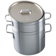 Alegacy Eagleware Professional 8 Gauge Aluminum Double Boiler With Lid, 10 Quart