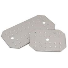 Alegacy 18/8 Stainless Steel Half Size Finger Hole False Bottom Only, 10 3/4 x 8 3/8 x 9/16 inch.